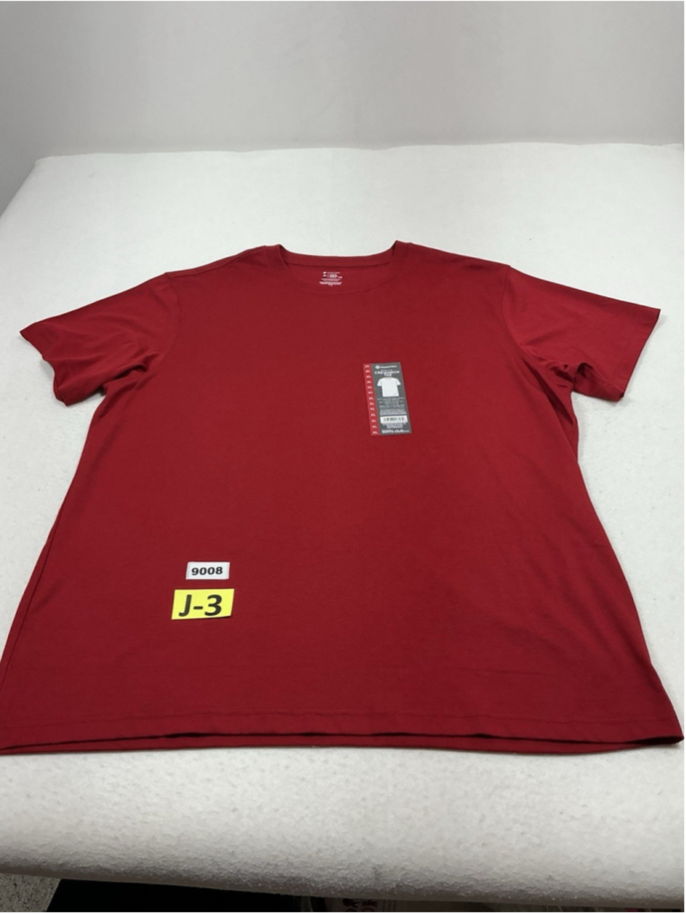 Mens NWT Members Mark T Shirt Red XL Pullover Short Sleeve